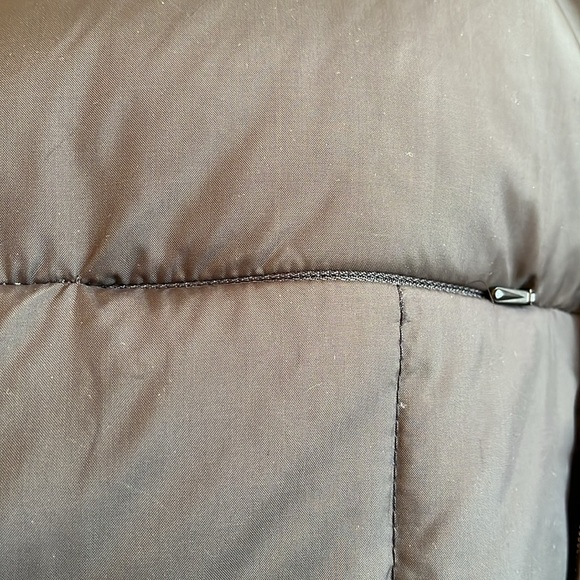 Down Puffer Zipper Vest Womens Large Blue Pockets Warm Active Athleisure Hiking - Picture 13 of 16